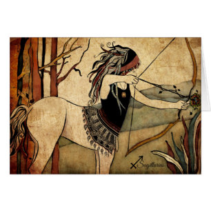 Cartão Zodíaco do Sagitário