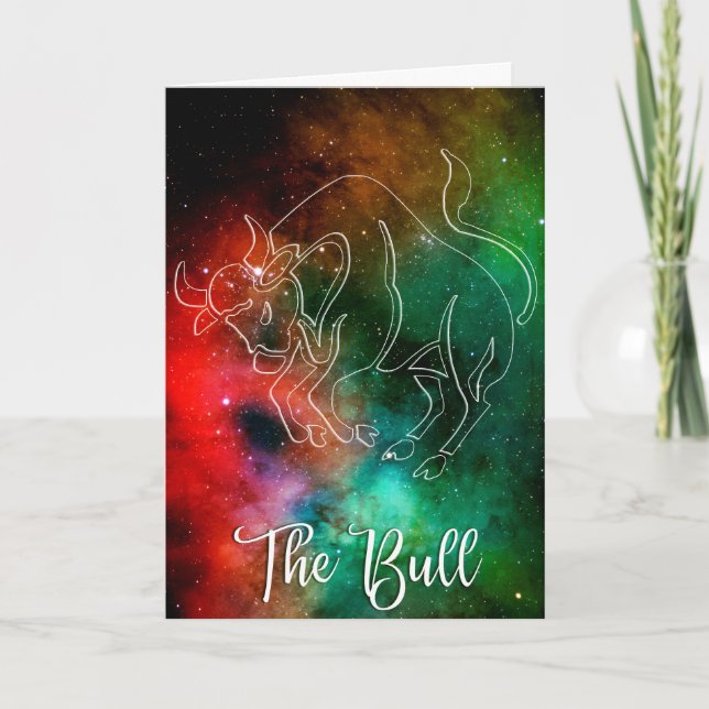 Cartão Zodíaco: Taurus 'The Bull' (Frente)