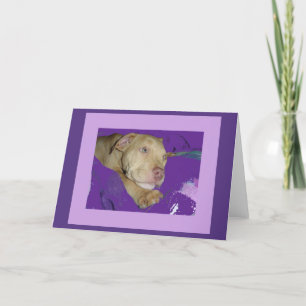 Cartão Zoe with purple border card