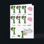 Cartão Zombie Birthday Card Kids 1<br><div class="desc">A special birthday wish from your friendly neighborhood zombie</div>