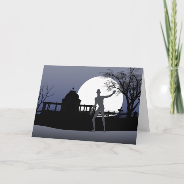 Cartão Zombie Halloween (Frente)