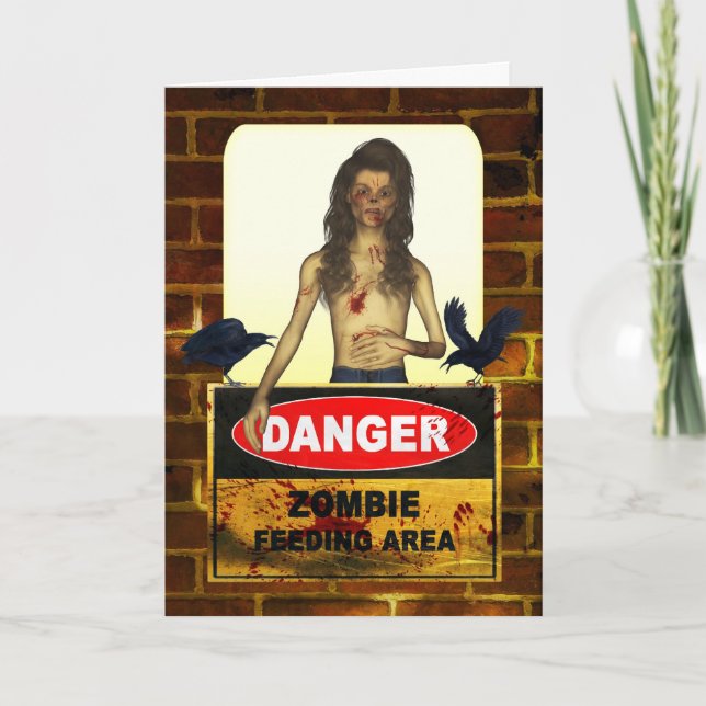 Cartão Zombie Happy Birthday Card (Frente)