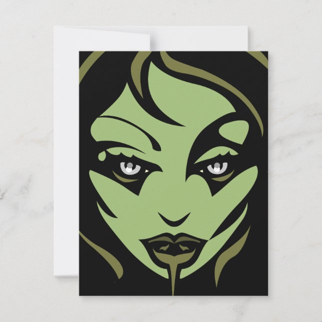 Cartão Zombie Personalizado de Halloween para Conv (Frente)