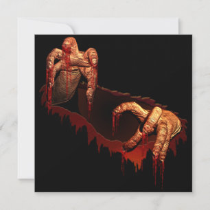 Cartão Zombie Personalizado de Halloween para Conv