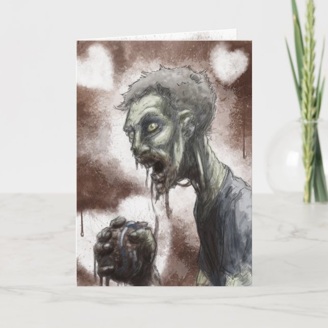 Cartão Zombie Sweetheart Card (Frente)