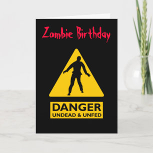 Cartão Zombie Undead & Unfed
