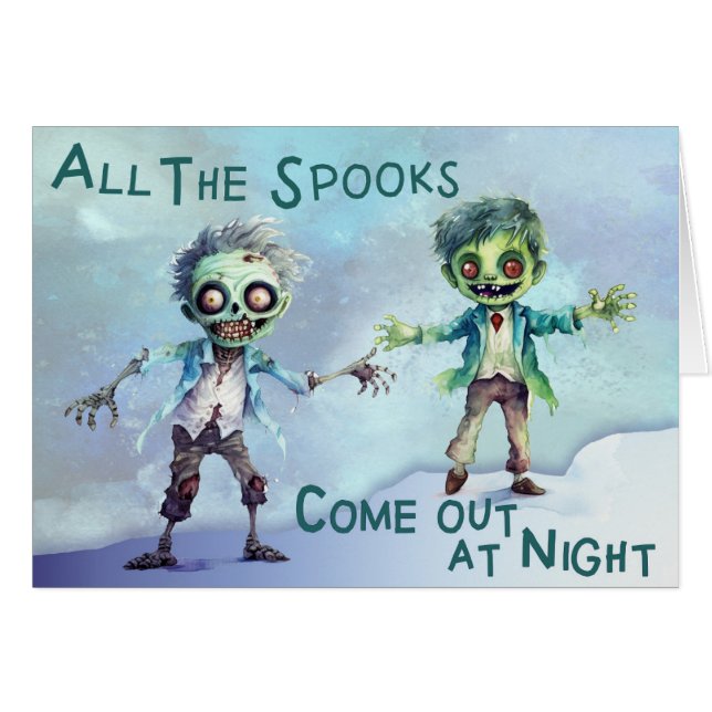 Cartão Zombies (Frente Horizontal)