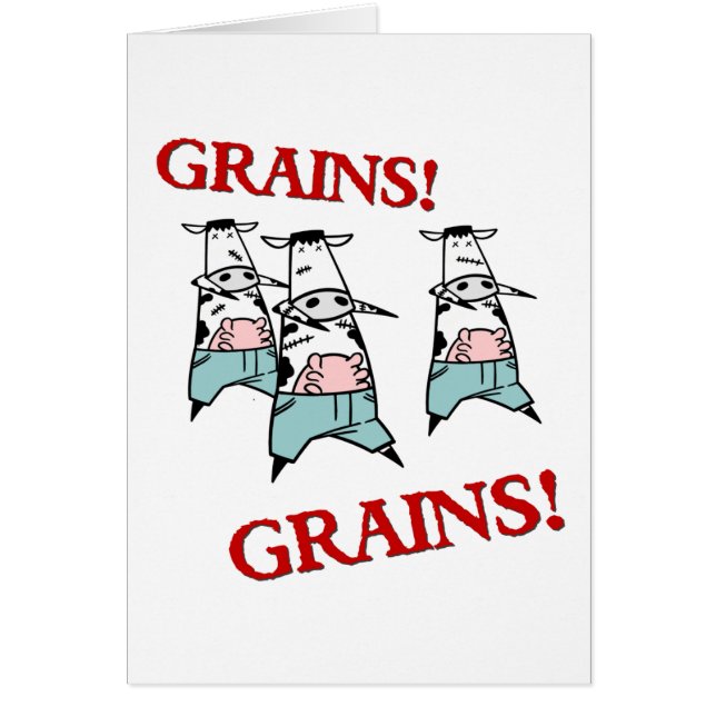 Cartão Zombis da vaca (Frente)