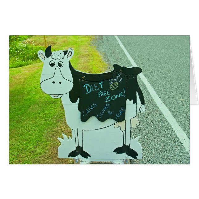 Cartão zona franca da dieta (Frente horizontal)