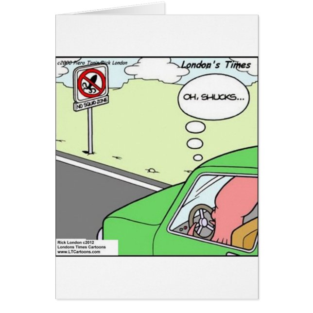 Cartão Zona Sem Lulas Divertida (Frente)