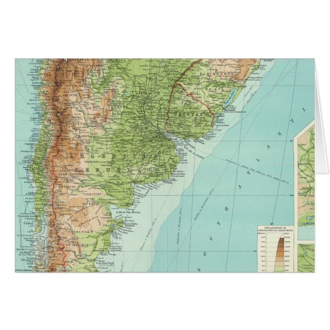 Cartão Zona Sul da América do Sul (Frente Horizontal)