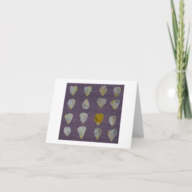 Cartão Zonta Yellow Rose Petals Note Card (Frente)