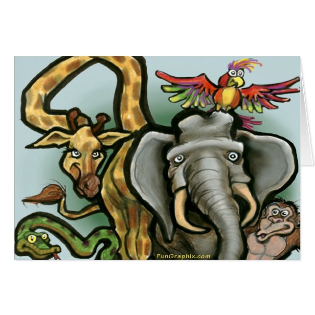 Cartão Zoo (Frente Horizontal)