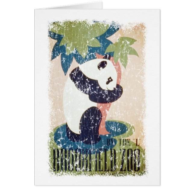 Cartão Zoo-Panda Brookfield angustiado (Frente)