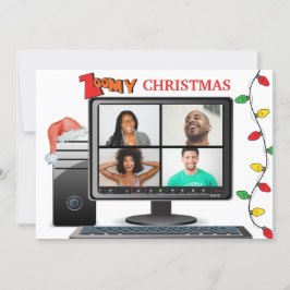 Cartão Zoomy Natal Call Video Satire Conference