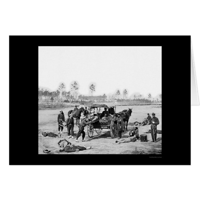 Cartão Zouave Ambulance Crew 1863 (Frente Horizontal)