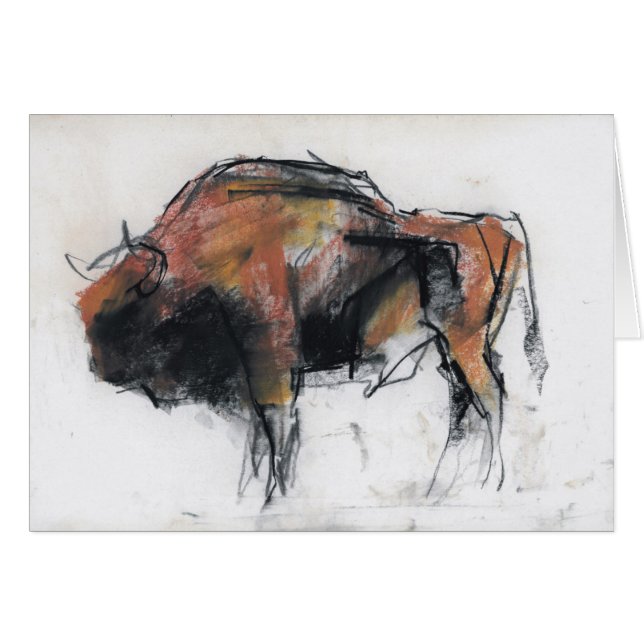 Cartão Zubre Bialowieza (Frente Horizontal)