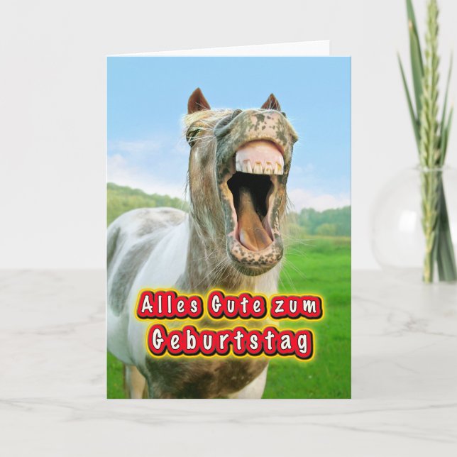Cartão Zum Geburtstag de Alles Gute (Frente)