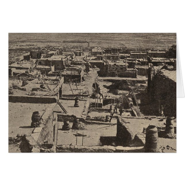 Cartão Zuni, dos abrigos (Frente Horizontal)