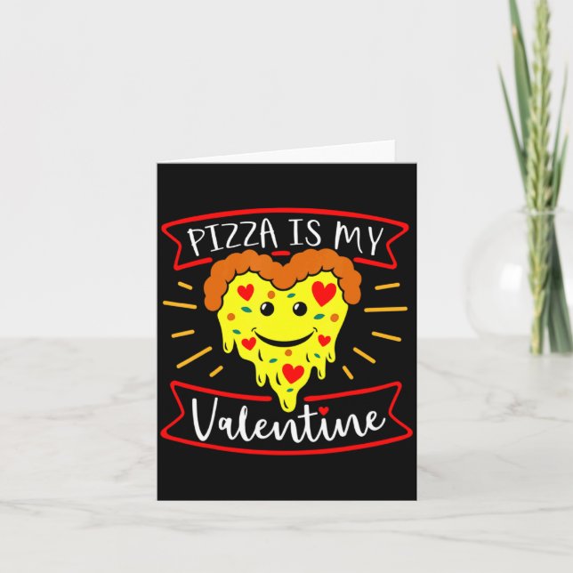 Cartão Zza Is My Valentine Funny Valentines Day Quote  (Frente)