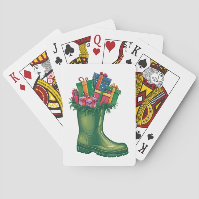 Cartas Clássicas de Baralho Botas Novas do Papai N (Verso)