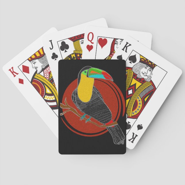 Cartas Clássicas de Baralho com Bico-de-Quilha (Verso)