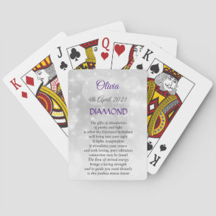 Cartas Clássicas de Baralho com Diamante da Pedra