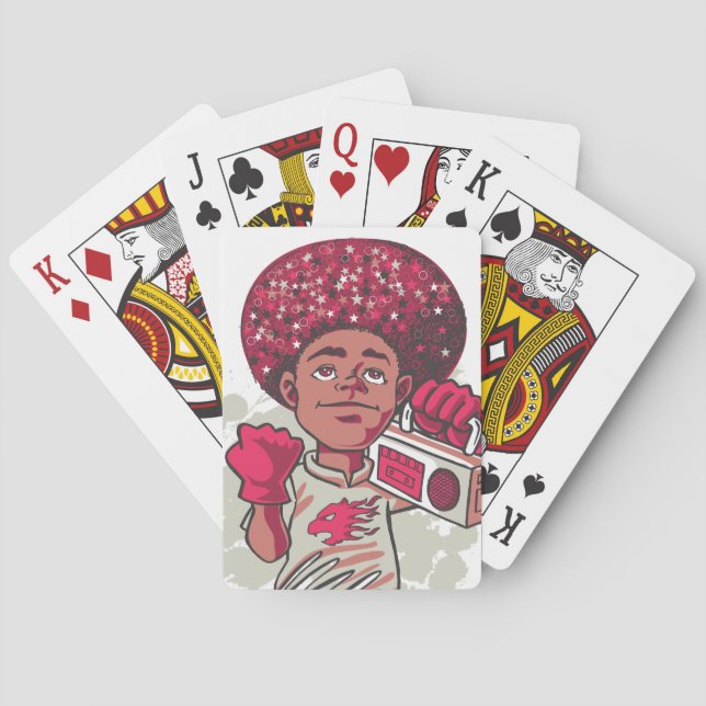 Cartas Clássicas de Baralho – Poder JUVENIL Afro & (Verso)