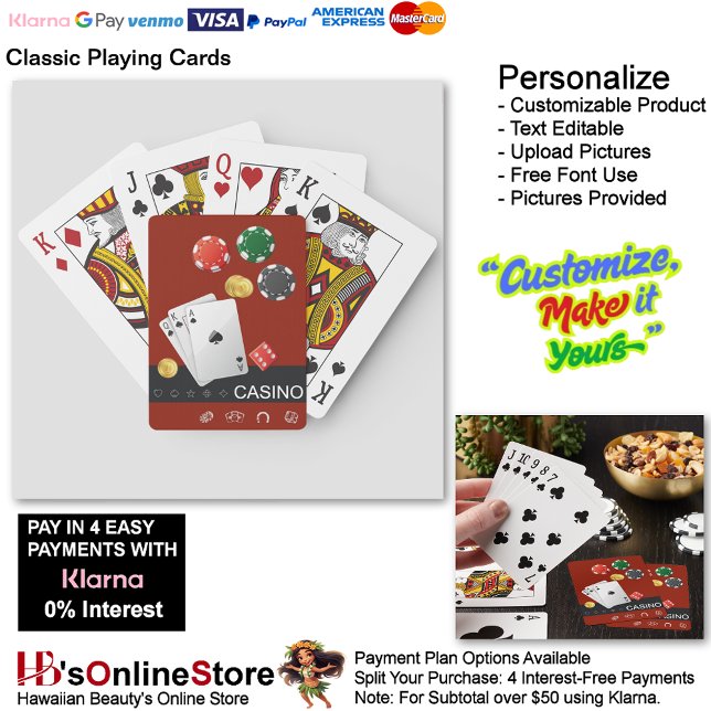 Cartas Clássicas de Baralho Royal Flush Fundo Verm (Royal Flush Classic Playing Cards Red Background.)