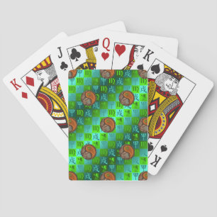 Cartas Clássicas de Baralho Virgo & Cão de Madeira