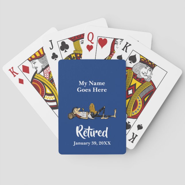 Cartas de Baralho Aposentadas com imagem de Rip va (Verso)