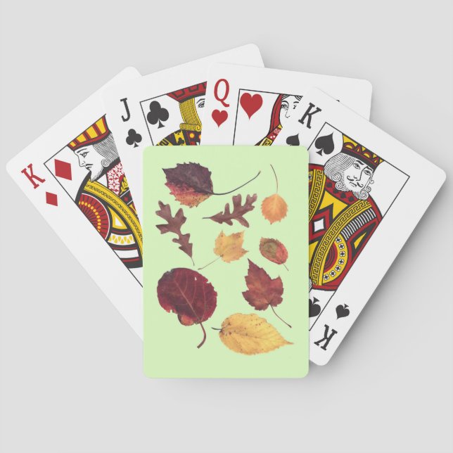 Cartas de baralho Autumn Leaf Scan (Verso)