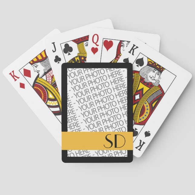 Cartas de Baralho Bicycle, Modelo de Foto e Monogr (Verso)