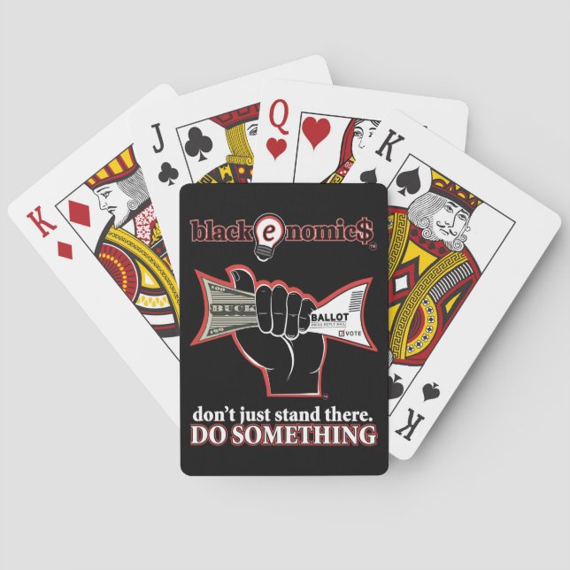 Cartas de Baralho "Buck e Cédula" (Preto) (Verso)