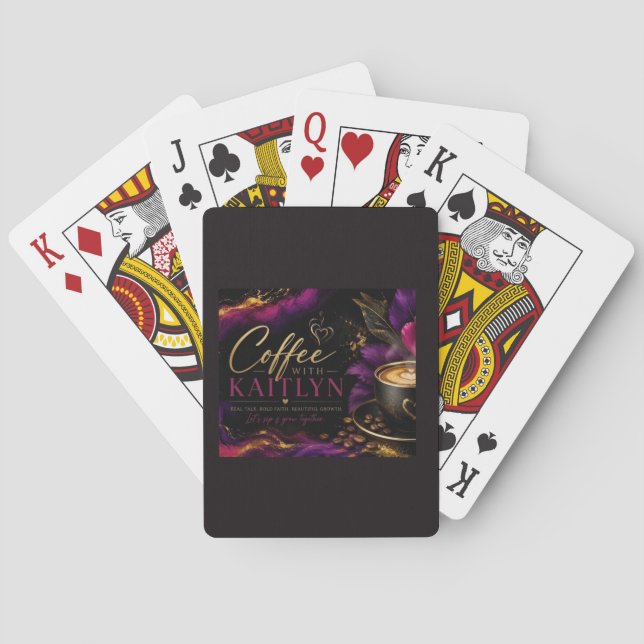 Cartas de Baralho Café Com Kaitlyn  (Verso)