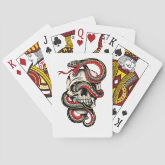 Cartas de Baralho Caveira & Cobra | Design Ousado