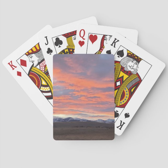 Cartas de Baralho Céu Pintado (Verso)