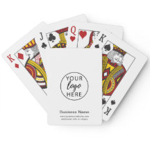 Cartas de Baralho Clássicas com Logotipo de Negóci