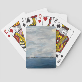 Cartas de baralho clássicas com tema de praia