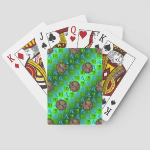 Cartas de Baralho Clássicas de Virgem e Cão da Ter