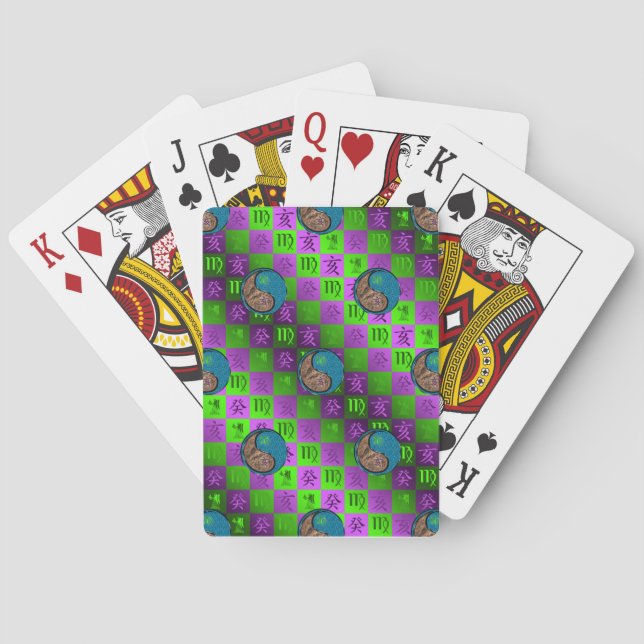 Cartas de Baralho Clássicas de Virgem e Javali de  (Verso)