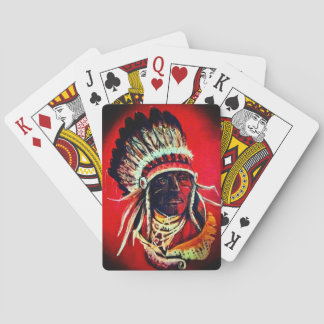 Cartas de Baralho Clássicas do Guerreiro Nativo