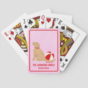 Cartas de Baralho Clássicas Rosa Cachorro da Vida