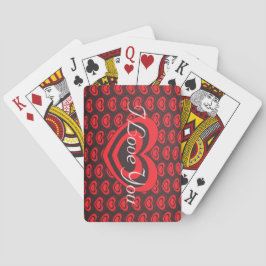 Cartas de Baralho Clássicas Vermelhas e Pretas do