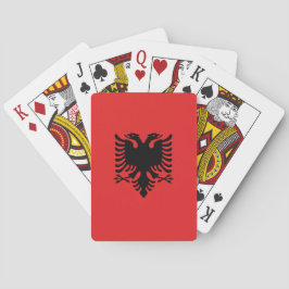 Cartas de Baralho com a Bandeira da Albânia