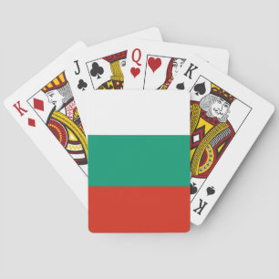 Cartas de Baralho com a bandeira da Bulgária