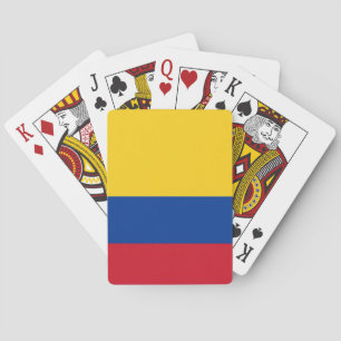 Cartas de Baralho com a bandeira da Colômbia