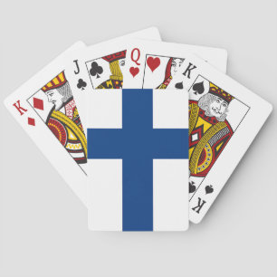 Cartas de Baralho com a bandeira da Finlândia