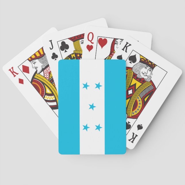 Cartas de Baralho com a bandeira de Honduras (Verso)