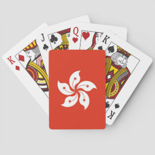 Cartas de Baralho com a bandeira de Hong Kong